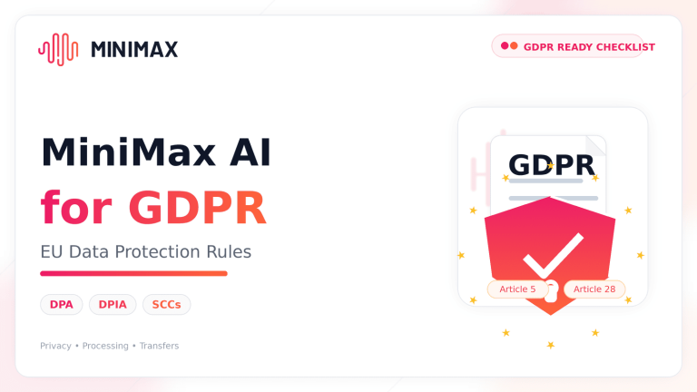 MiniMax AI for GDPR privacy and compliance guide