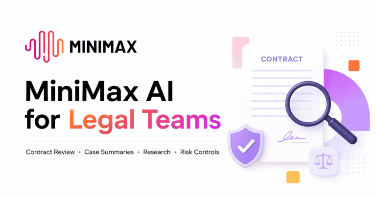 MiniMax AI for legal teams contract review case summaries research and risk controls