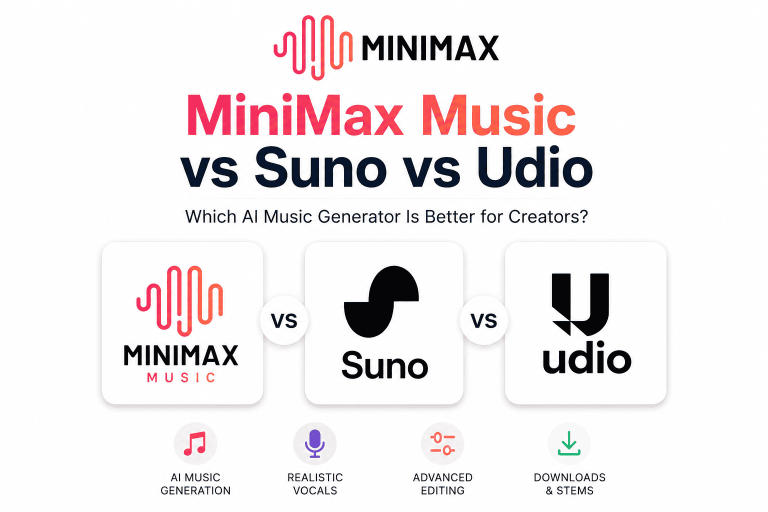 MiniMax Music vs Suno vs Udio
